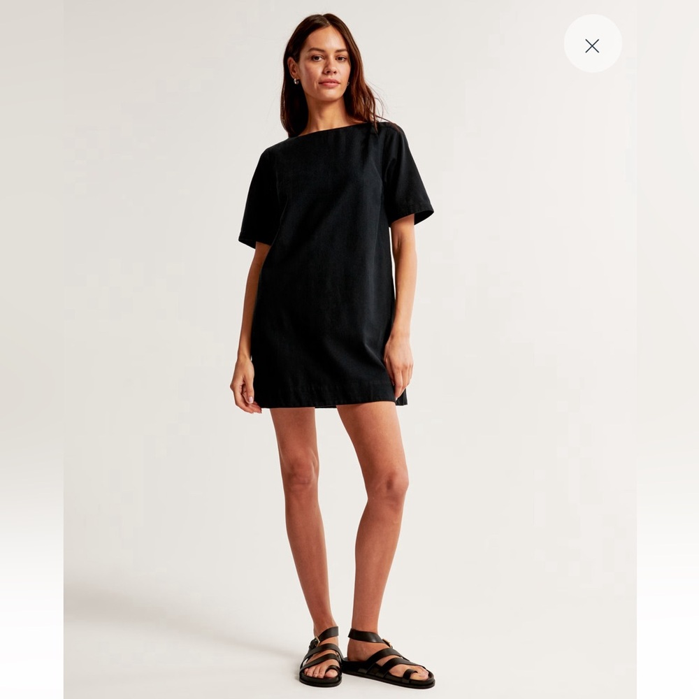 Abercrombie Linen-Blend T-Shirt Dress
